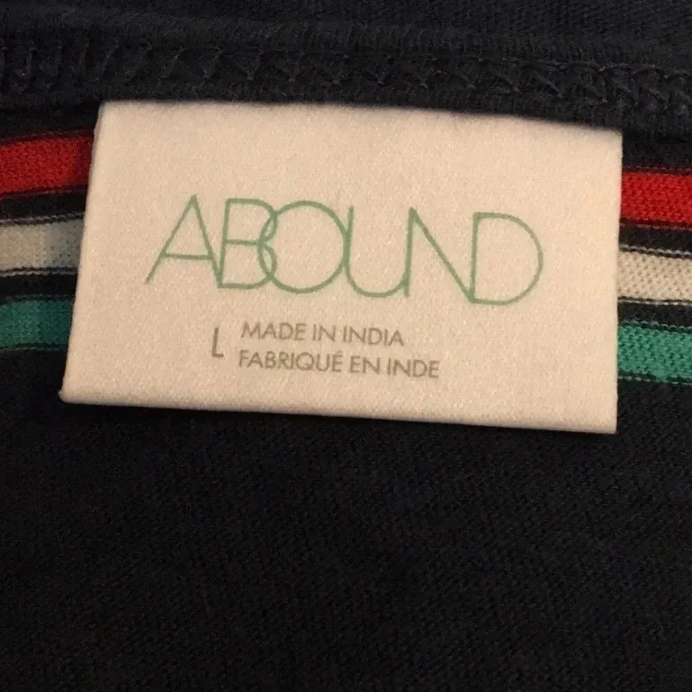 Abound Nordstrom Tie Front Stripe Tank Top Shirt L - Image 4
