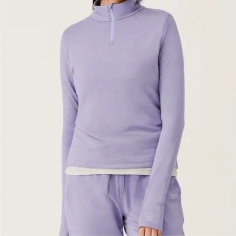 NWT Allbirds Size L. 3/4 length zip lightweight sweatshirt.soft and great color! - Image 9