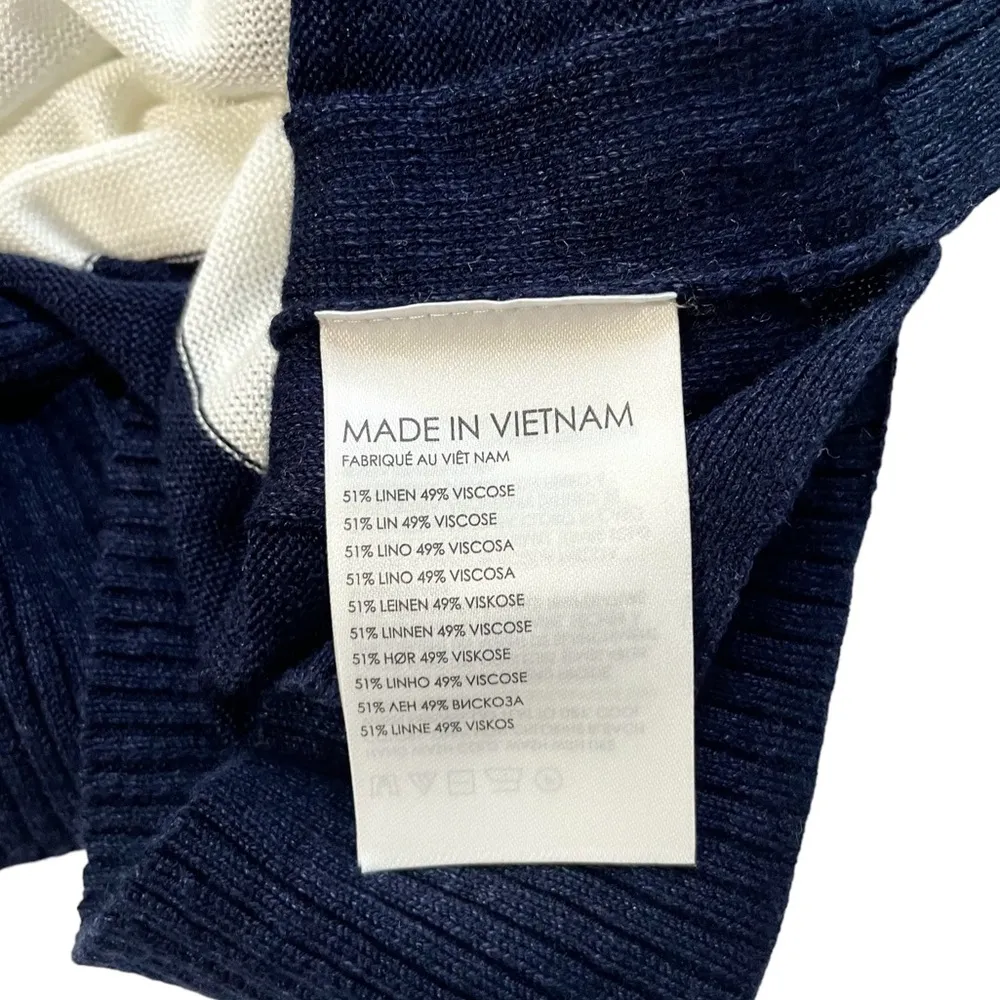 Club Monaco Striped Linen Boatneck Sweater - Image 5