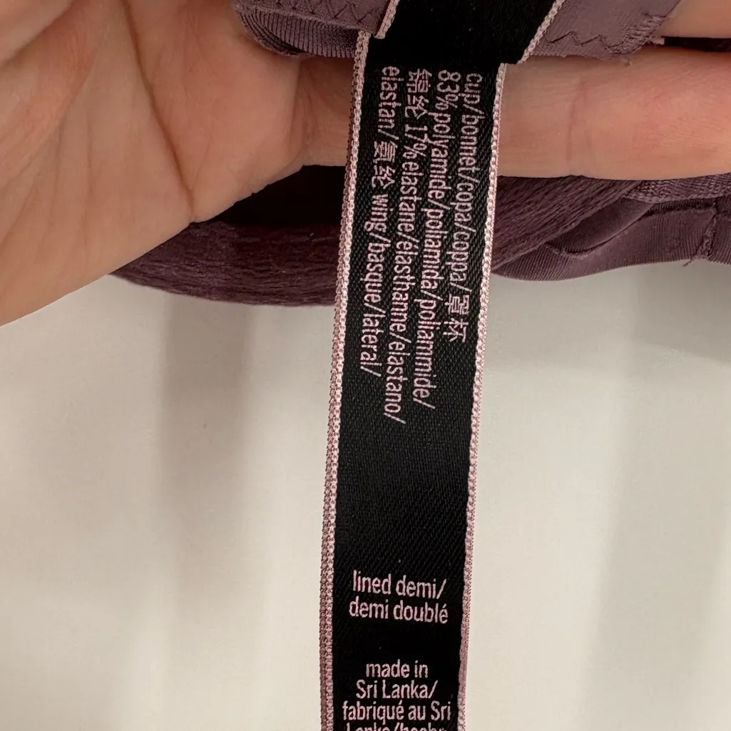 Victoria secret lined demi‎ purple 36c - Image 5