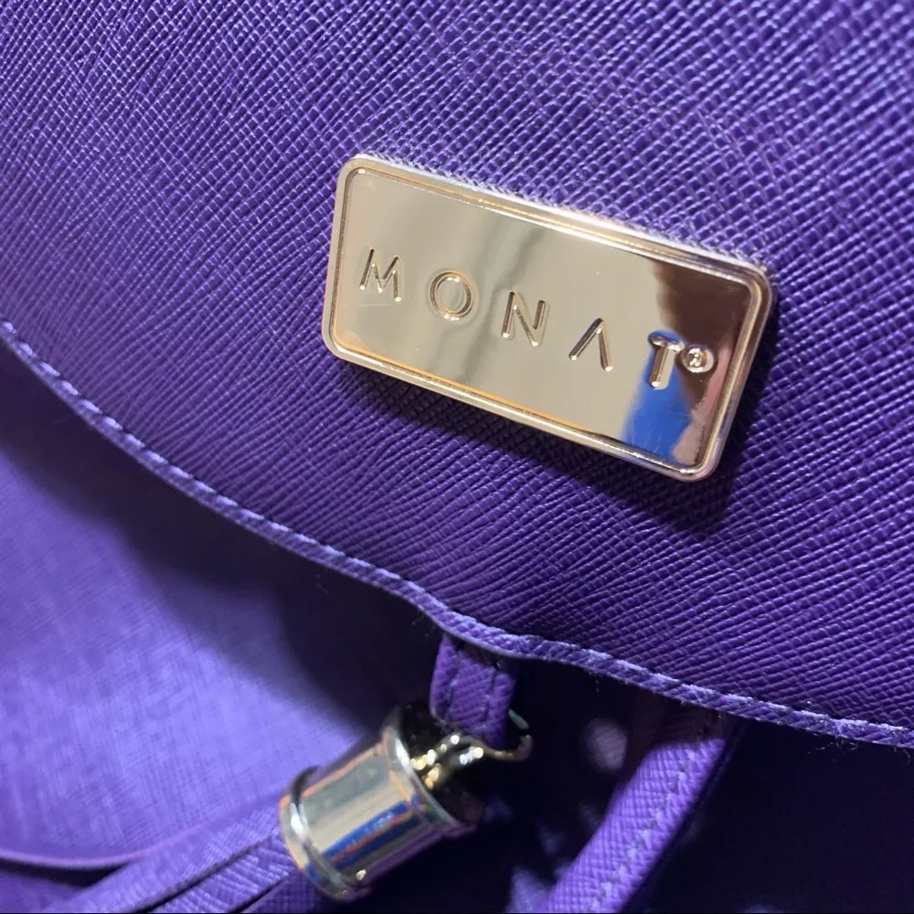 Monat Purple Backpack purse tassel - Image 5
