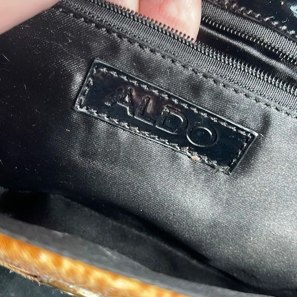 Aldo leather Chetah print crossbody clutch - Image 7