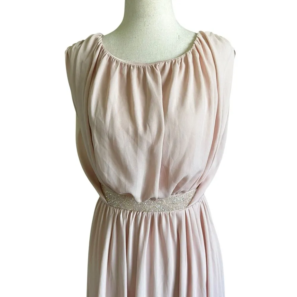 Asos Peach Rhinestone Formal Dress Women Size 2 NWT | 21-18 - Image 2