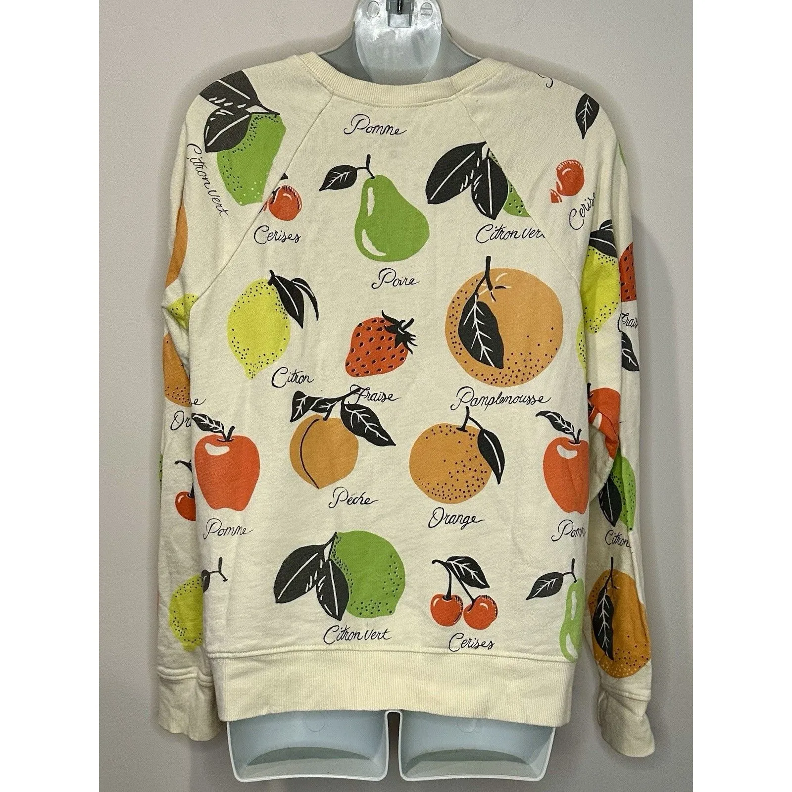 Back When by Anthropologie Fruit Medley Multicolor Sweatshirt Size S Small EUC!! - Image 2