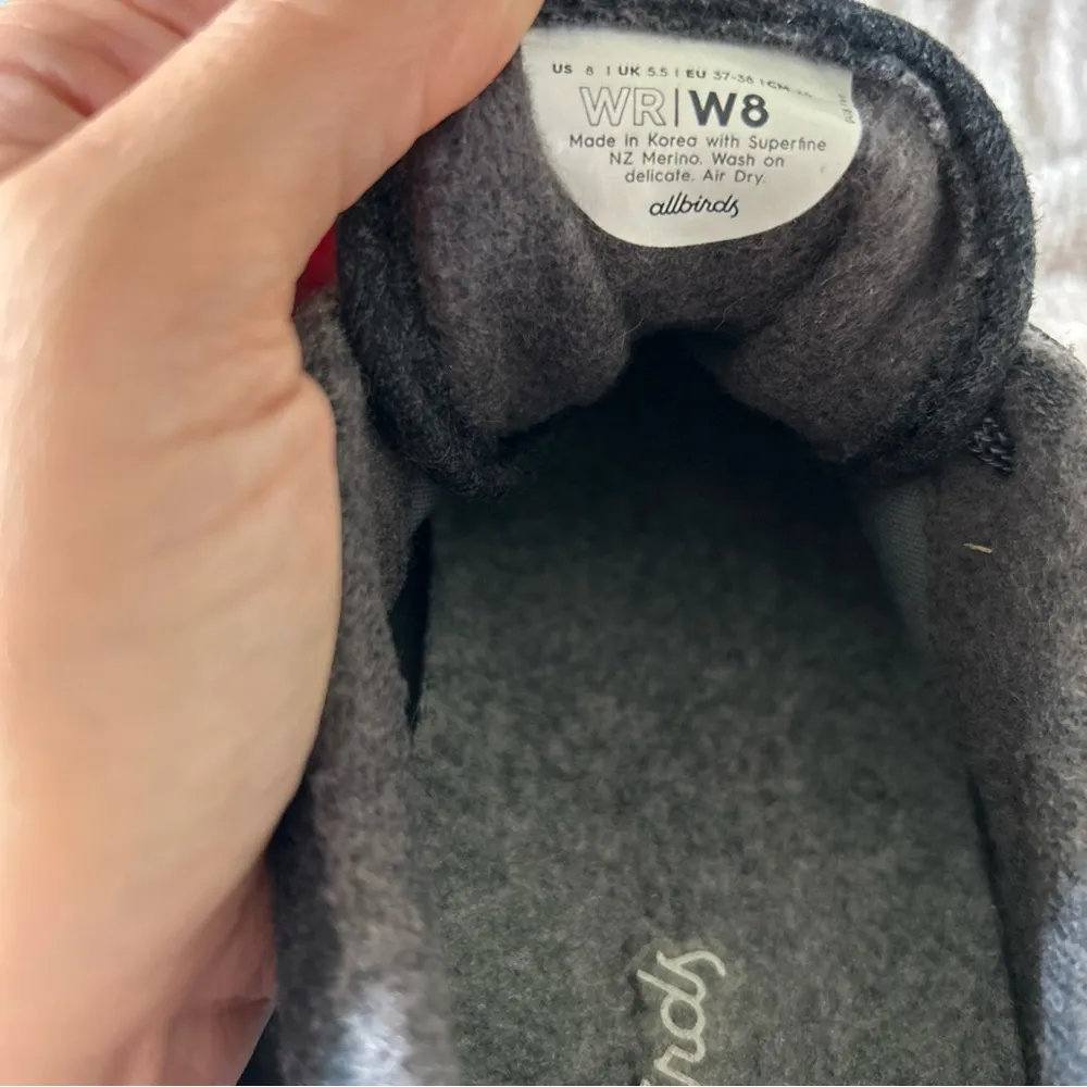 Allbirds Wool Runners Womens 8 Running Shoes Gray NZ Merino Lace Up Low Top - Image 2