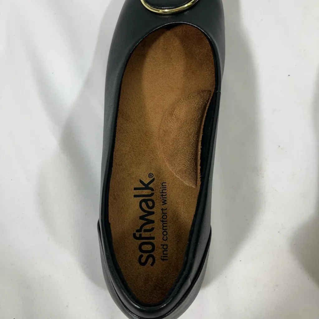 SOFTWALK SONOMA HALO LEATHER BALLET FLAT SHOES S2257-001 WOMENS 8M NEW - Image 5