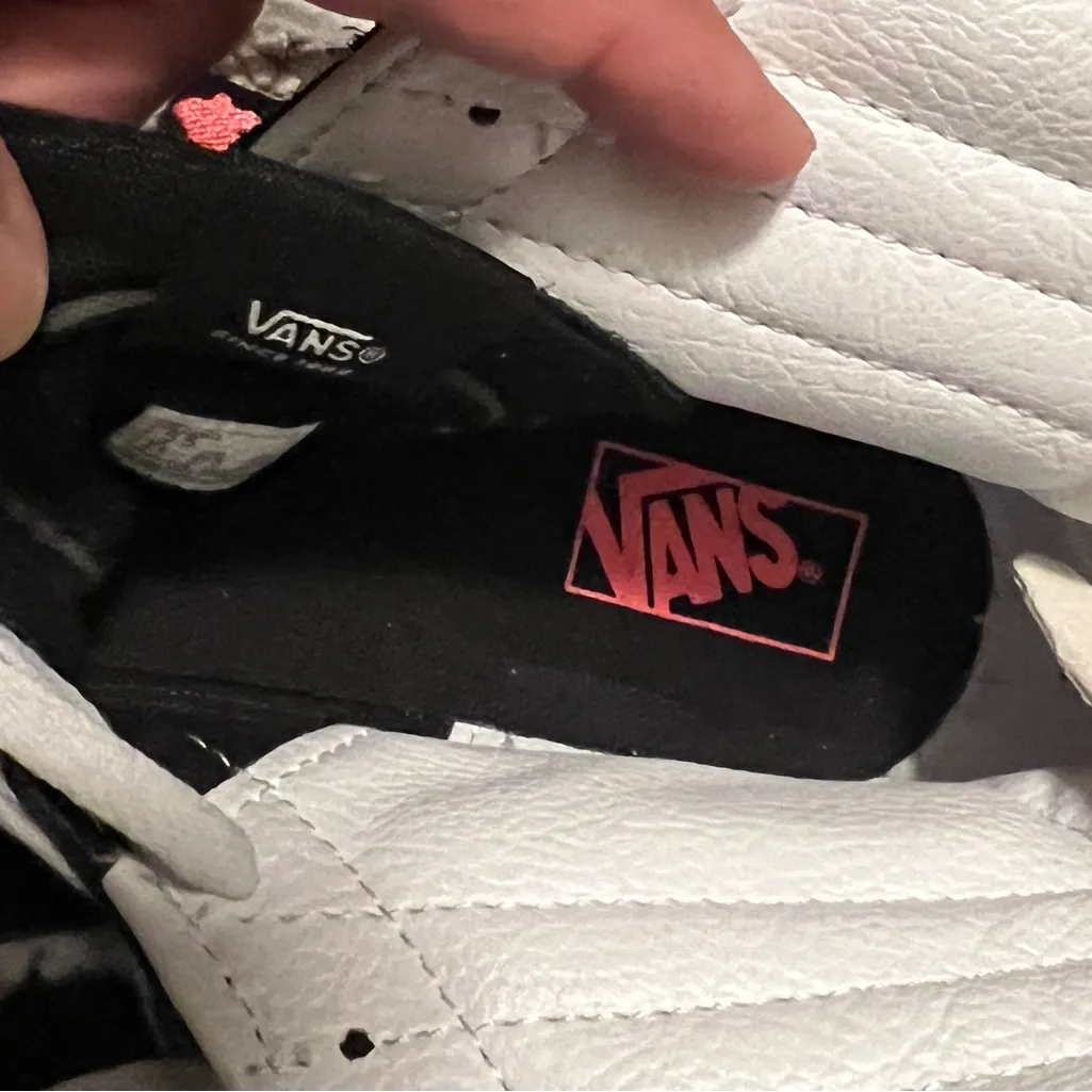 Vans  Women's Black and Pink Checkered High-Tops, Size 5.5 - Image 11