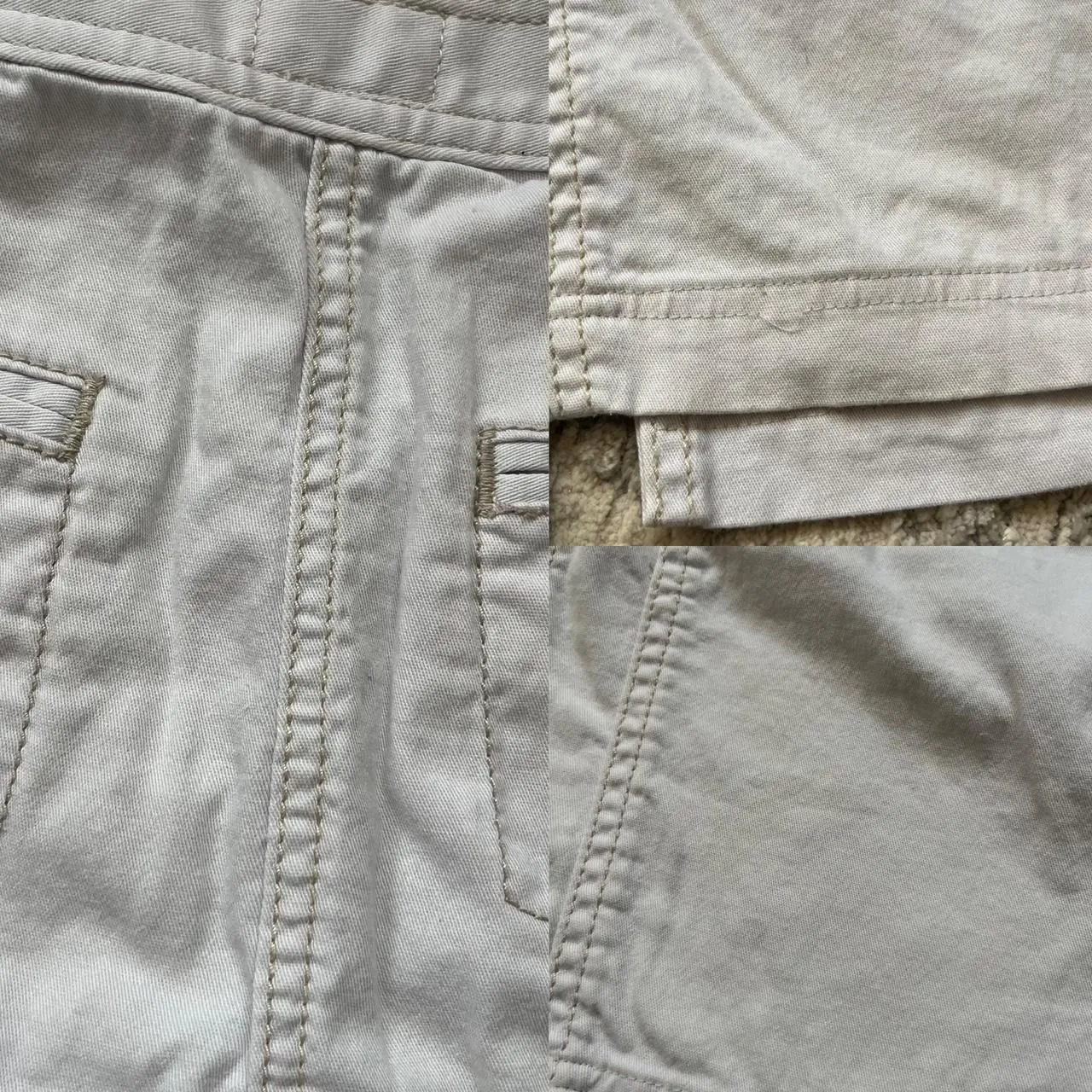 Free People  boho white mini skirt with button details size 0 - Image 8