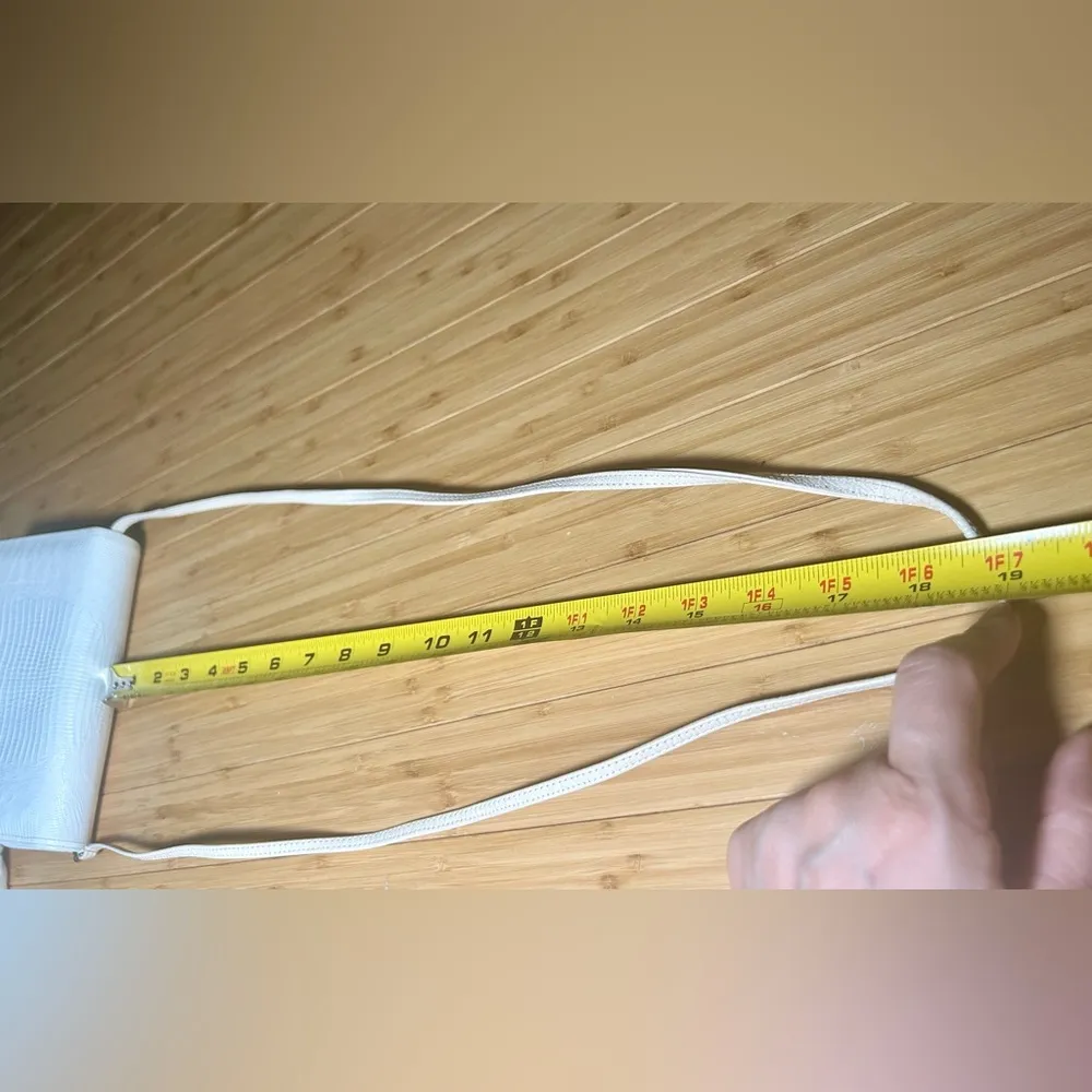 Vintage Jay Herbert New York Crossbody Cream Textured Flap Bag White - Image 13