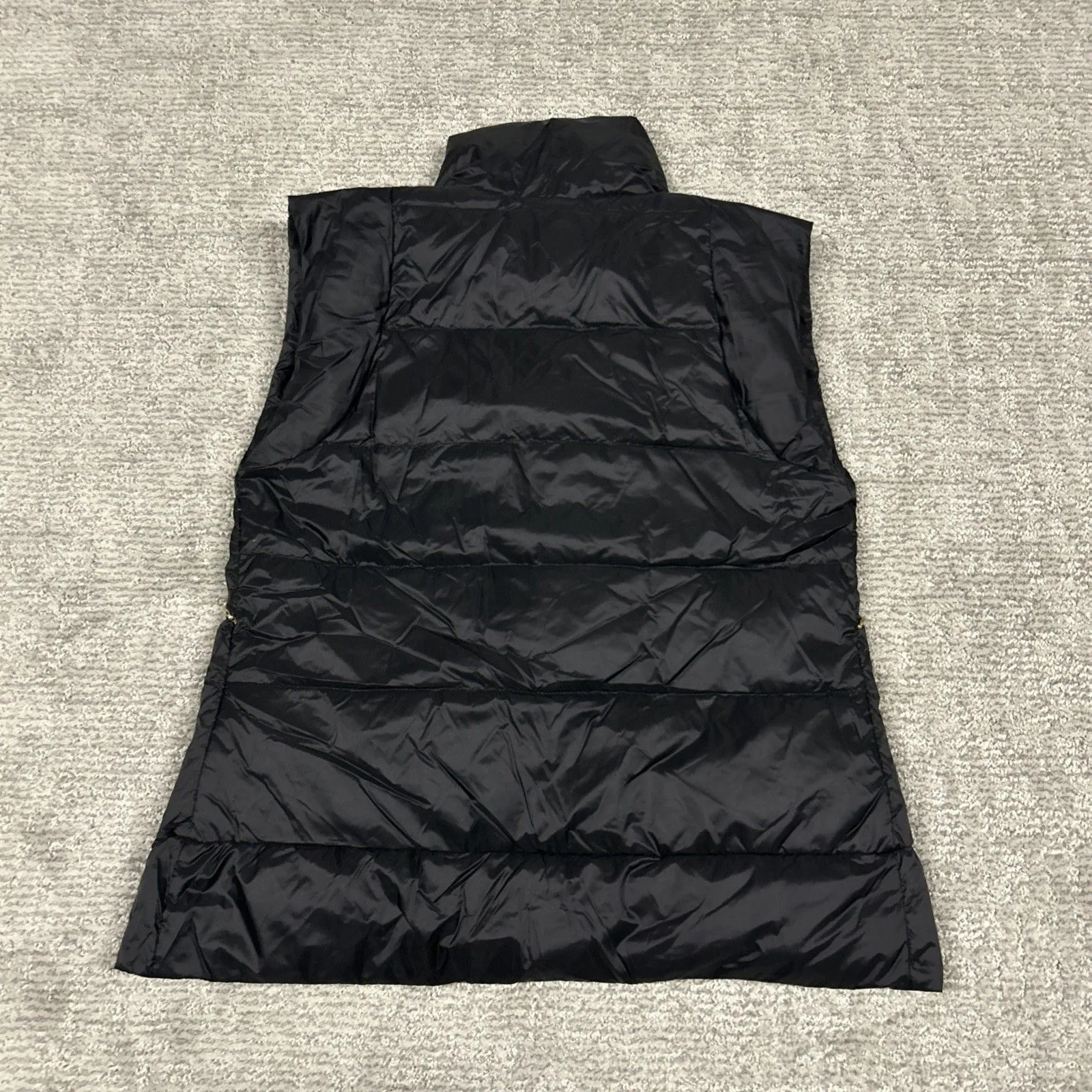 My Anorak Vest Womens XS Black Quilted Duck Down Filled Puffer Zippered Pockets - Image 7