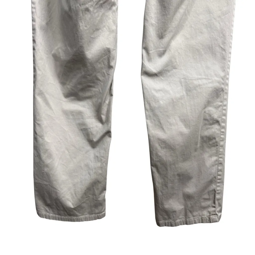 J Jill Women’s Khaki Stretch Pants Size 10 Beige Cotton Blend Straight Leg - Image 6