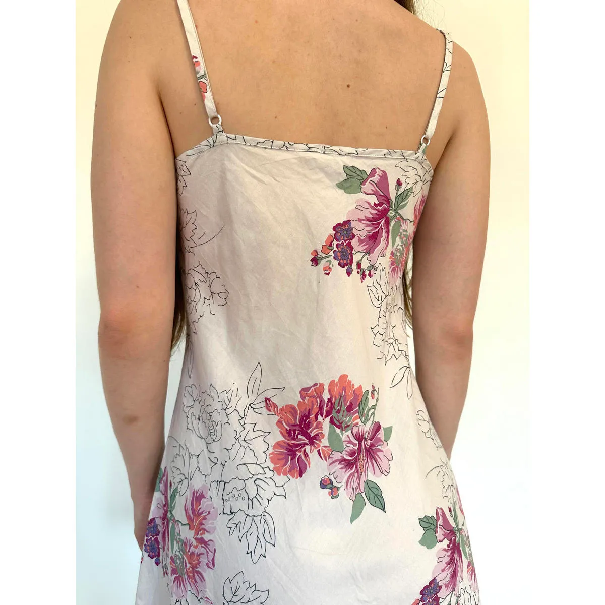 Per Una White and Pink Floral Y2K Summer Dress - Image 6