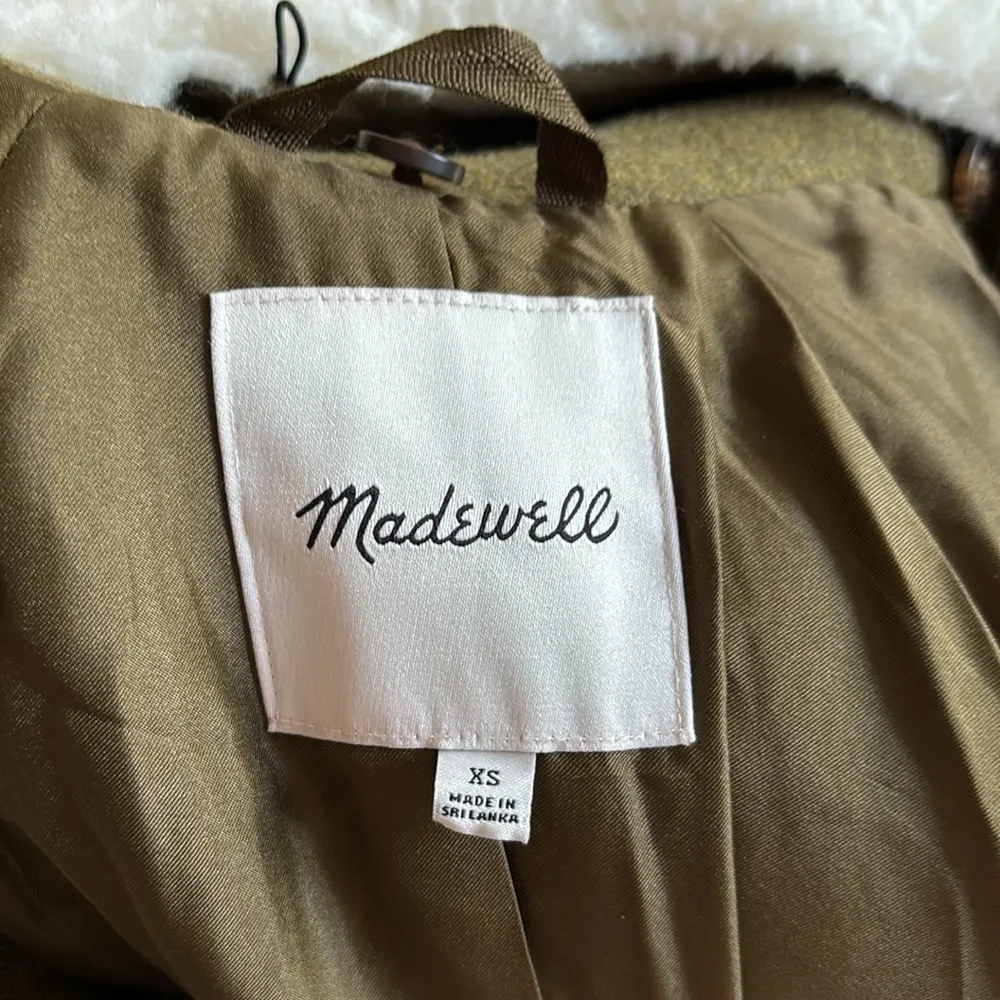 Madewell Eldridge Olive Asymmetrical Zip Coat in Insuluxe Fabric - Image 6