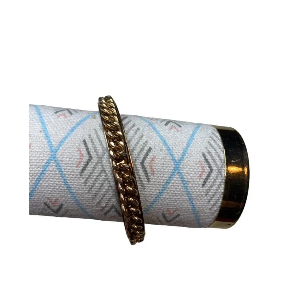 Gold Tone Braided Bangle Bracelet In good condition. - Image 5