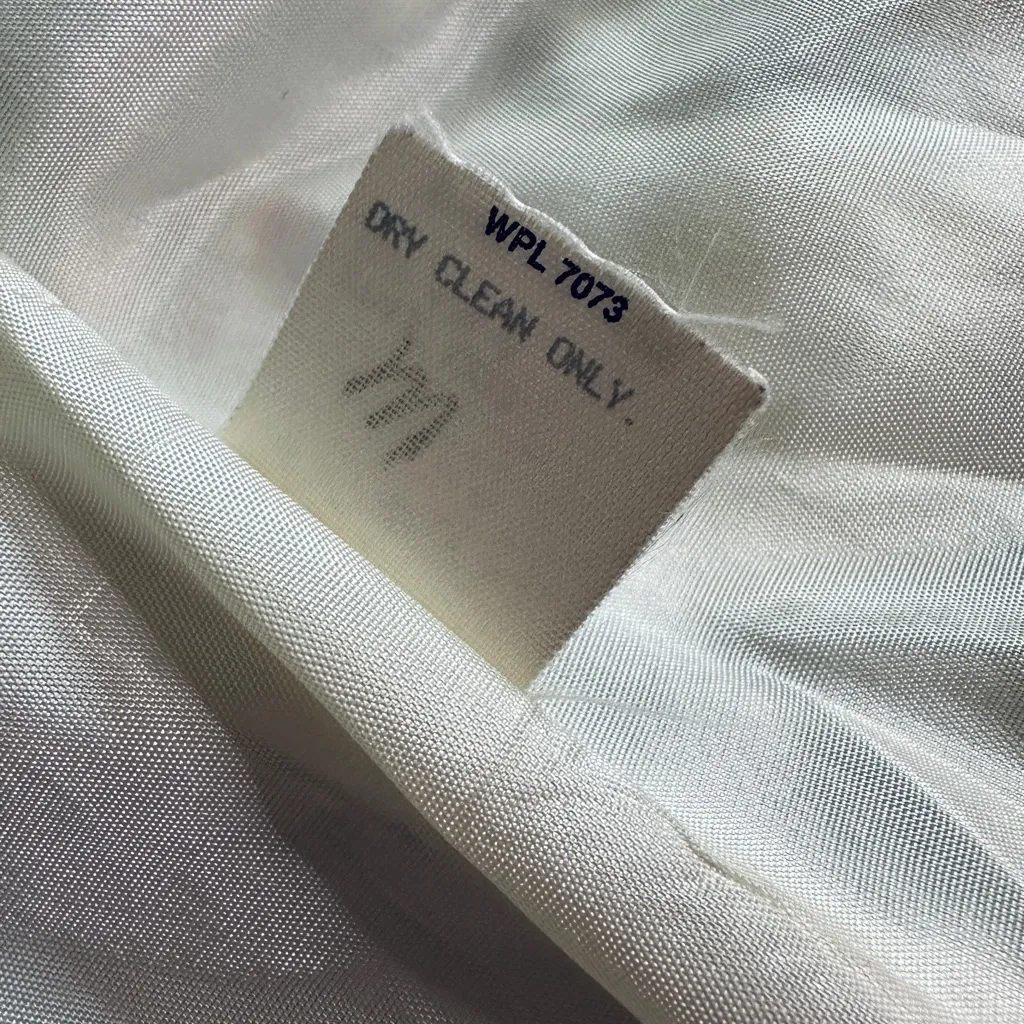 Vintage 90s Express Tartan Plaid Wool Blend Padded Shoulder Two Button Blazer - Image 11