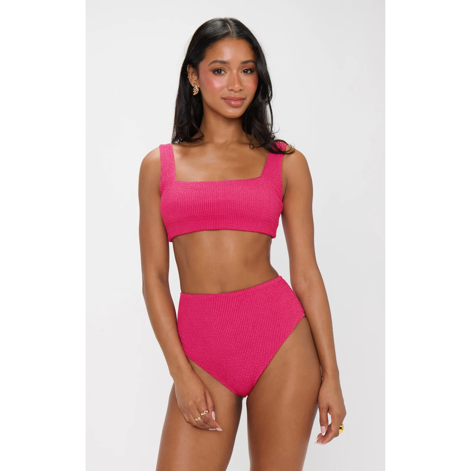 Show Me Your Mumu Sail Bikini Bottom in Dragonfruit Punch Pink L - Image 6