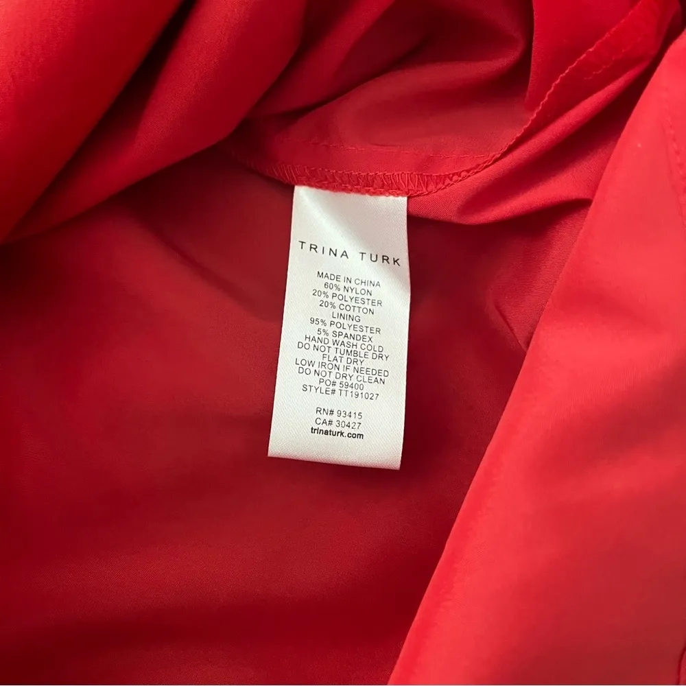 NWT, Trina Turk Lovey Bell Sleeve Illusion Dress, Sz 6 - Image 14