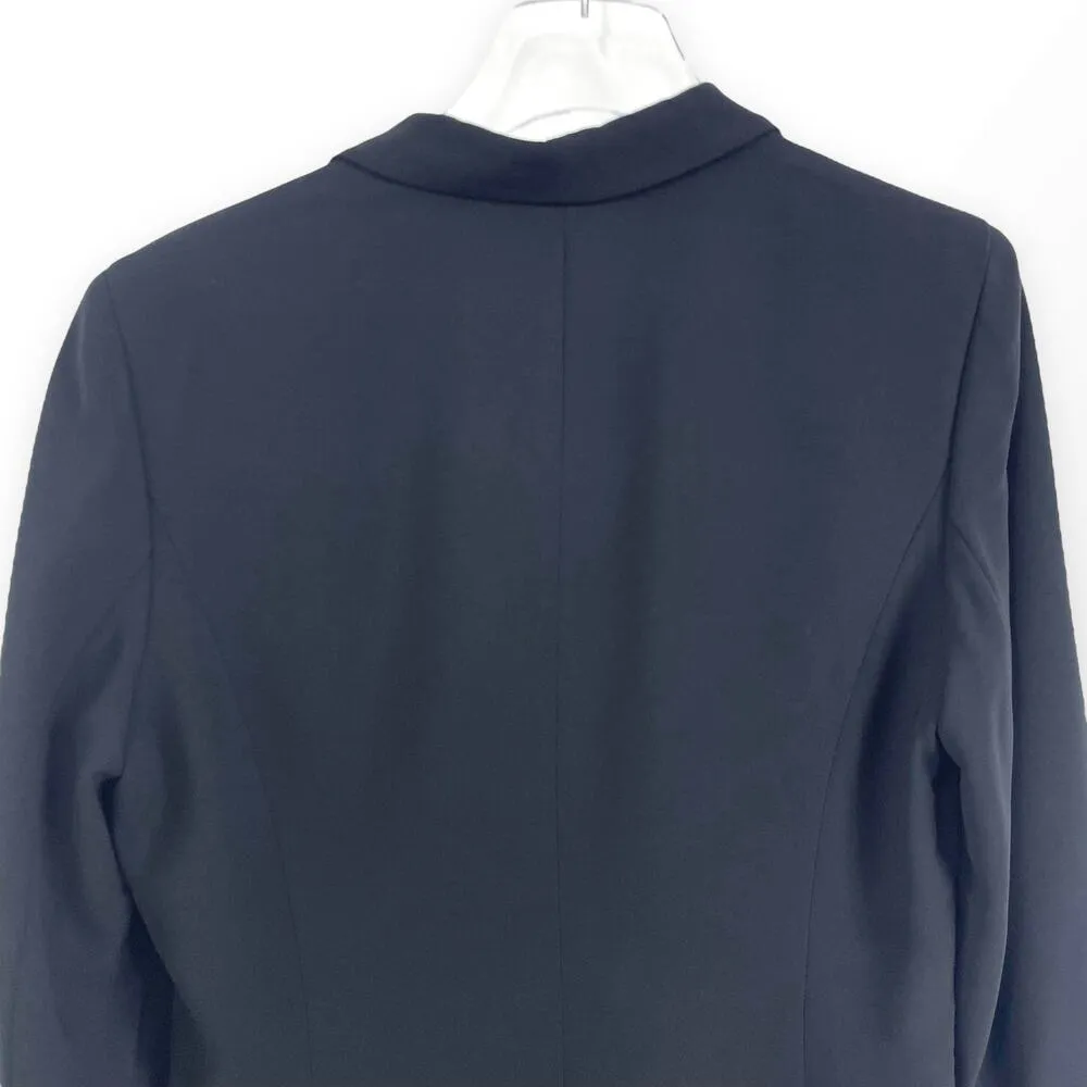 90s ANN TAYLOR Vintage Black Three Button Suit Jacket Size 10 - Image 9