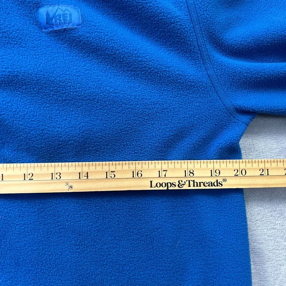 REI Co Op Trailmade Fleece Jacket Womens Small Blue Outdoor Hiking Walk Gorpcore - Image 8