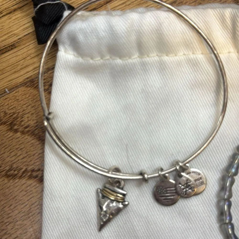 Silver Charm Bracelet Set Alex & ani - Image 2