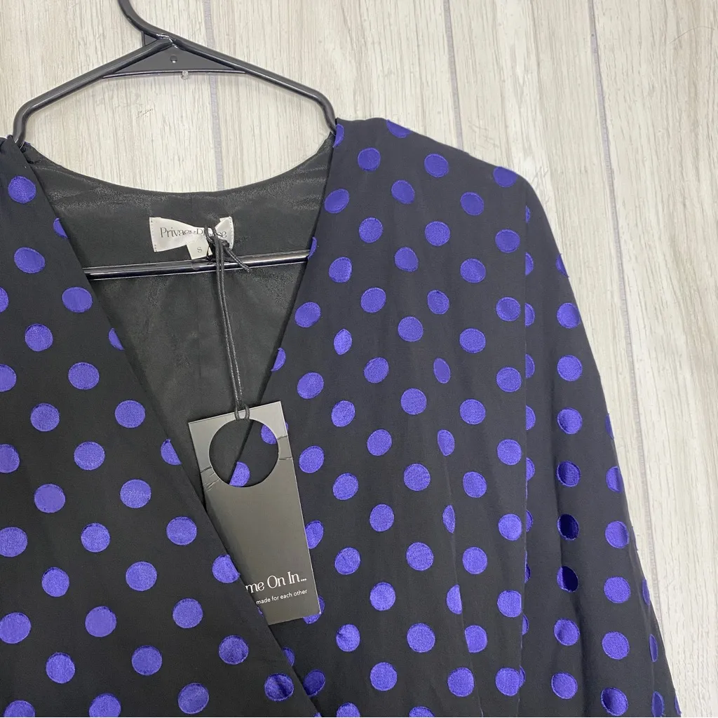 NEW Revolve Privacy Please Misha Polka Dot Wrap Maxi Dress size S Small NWT - Image 8