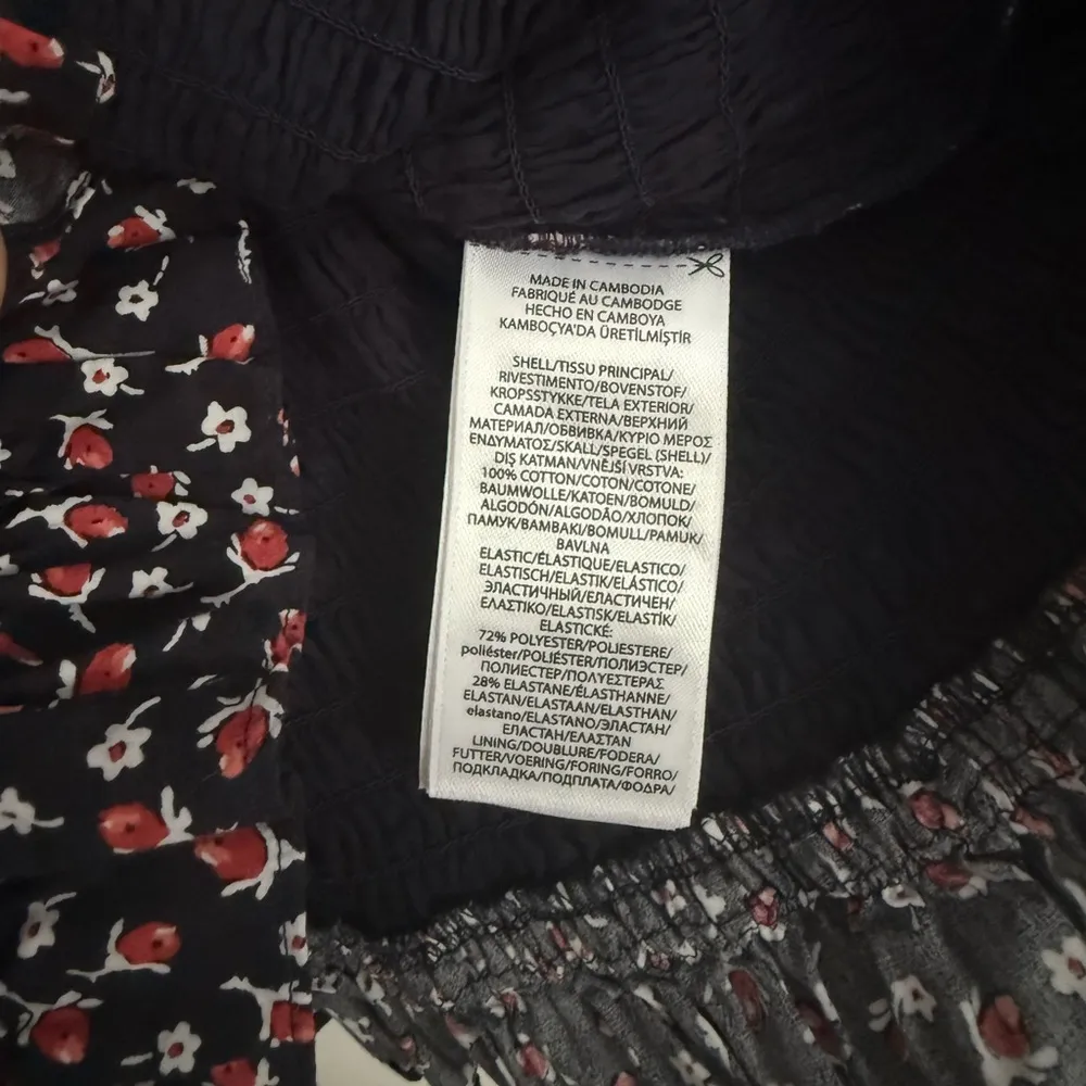 Polo Ralph Lauren Kezia Smocked Off The Shoulder‎ Floral Top Size L - Navy - NWT - Image 8