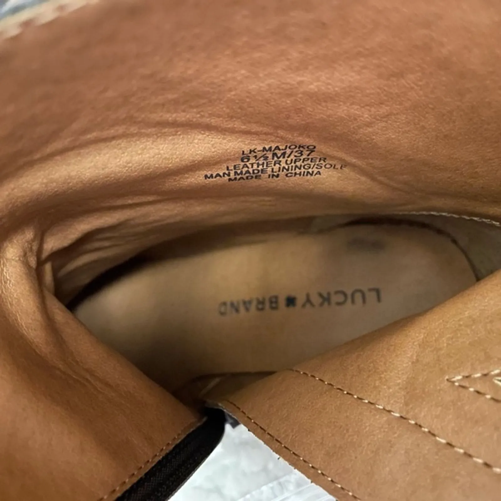 Lucky Brand Majoko Gray Leather Mid Calf Harness Moto Boots Size US 6.5M EU 37 - Image 6