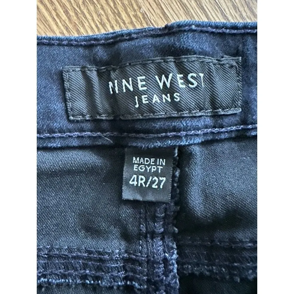 Nine West Cigarette Skinny Leg Jeans Womens Size 4R /27 Blue Stretch Denim Pants - Image 8