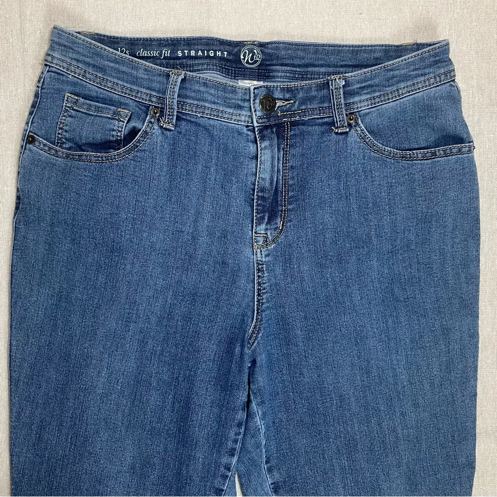 Westport | Short Medium Wash Classic Fit Straight Leg Jeans | 12S - Image 3
