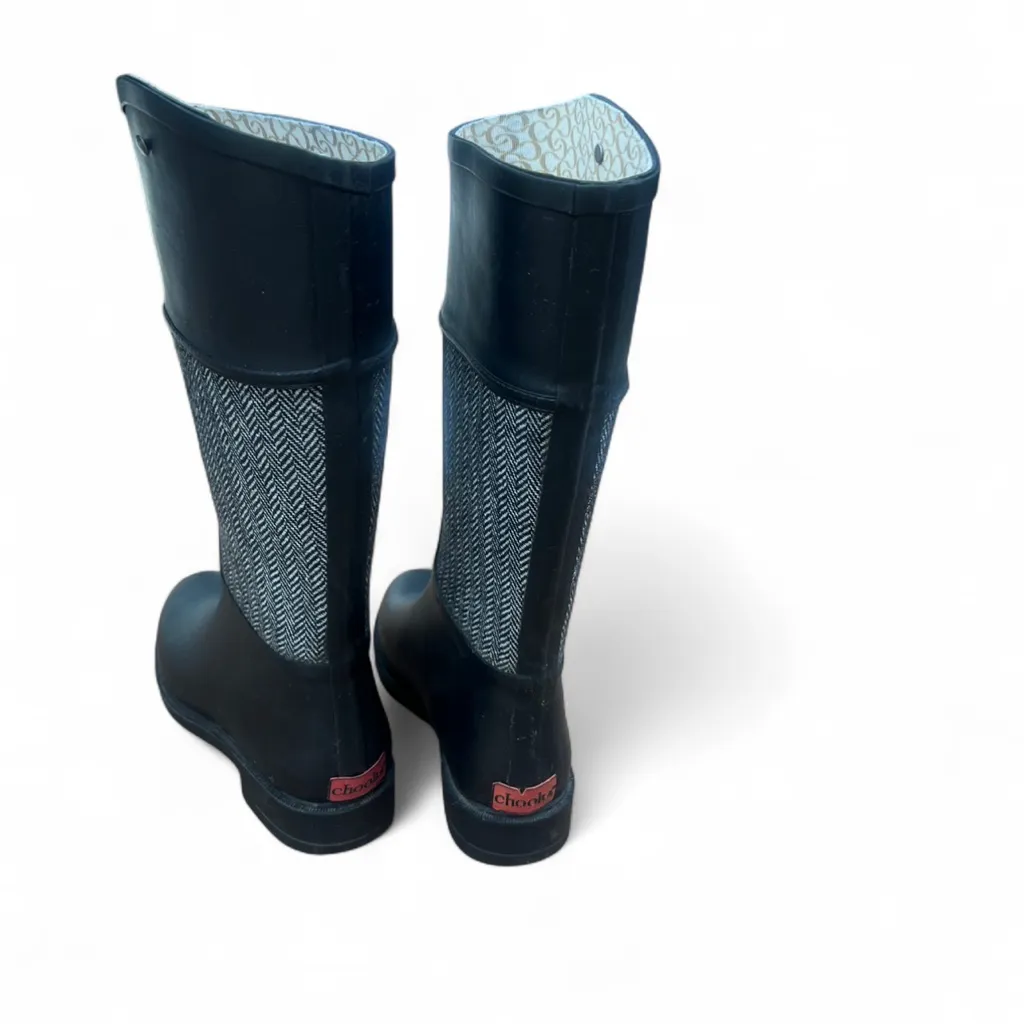 Chooka Women's Black and Gray‎ Herringbone Boots - Image 3