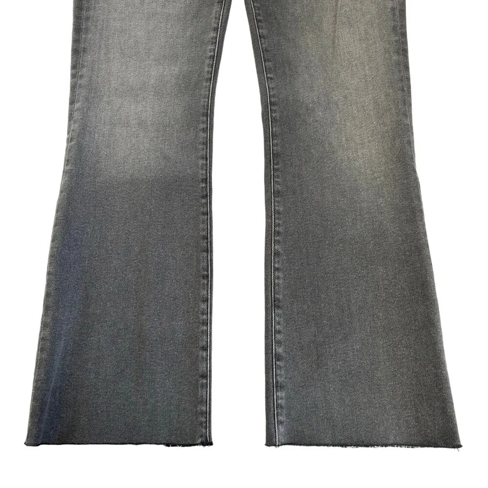 Mavi Jeans Anika Gray High Rise Fray Hem Crop Flare Jeans Women’s Size 27 x 27 - Image 6