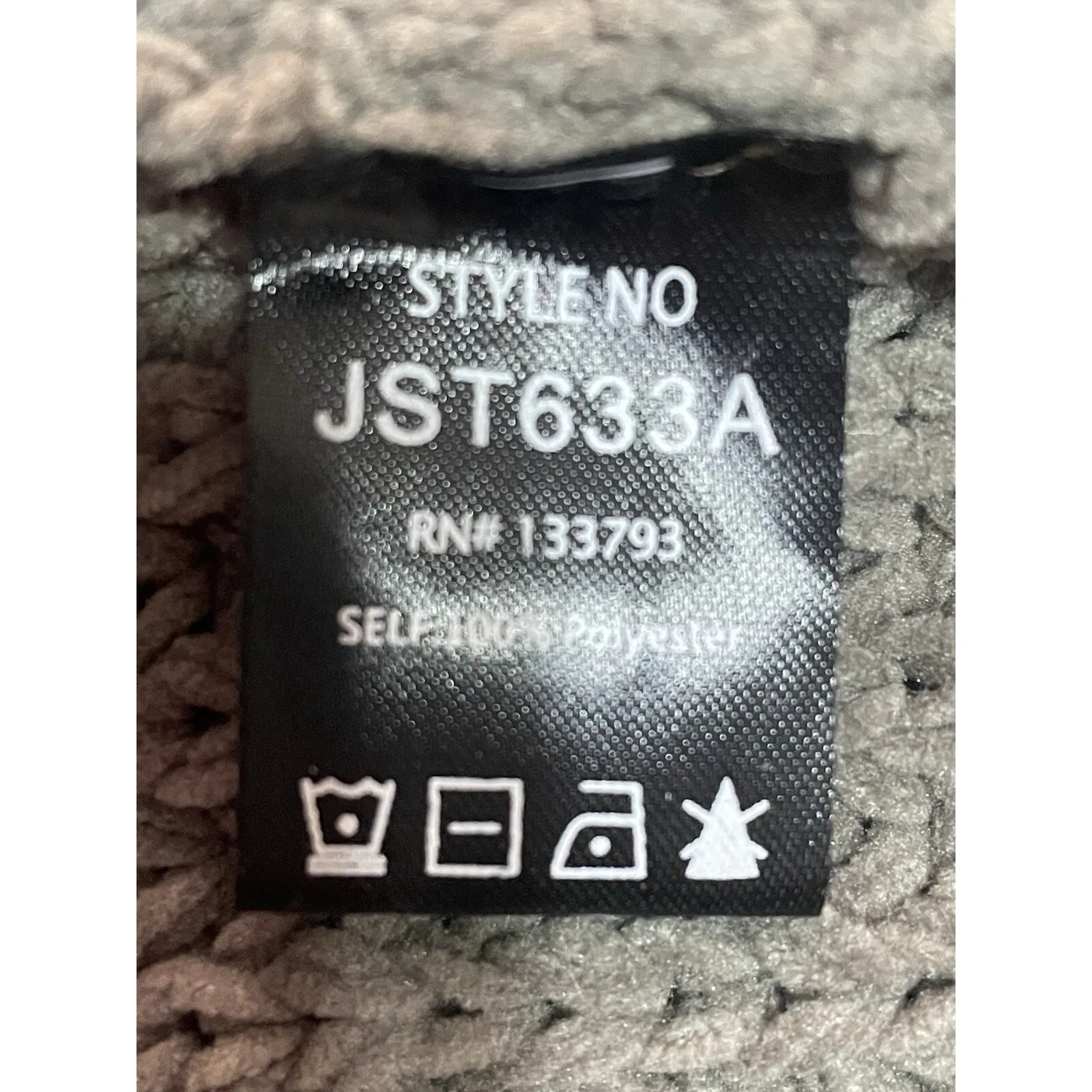 POL Womens Cardigan Sweater Size Small Brown Chunky Knit Open Front 3/4 Sleeves - Image 5