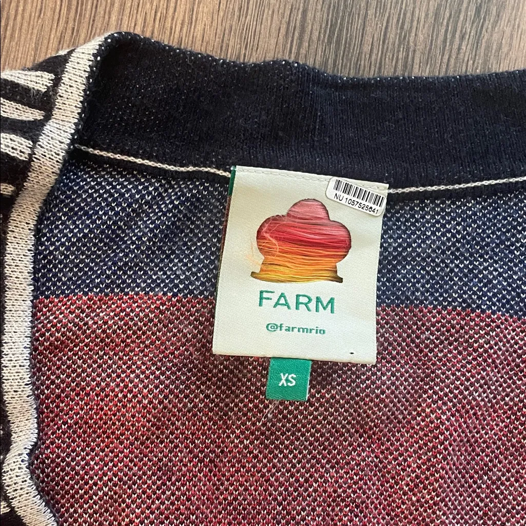 FARM Rio x Anthropologie Mixed Knit Cardigan - XS - Image 3