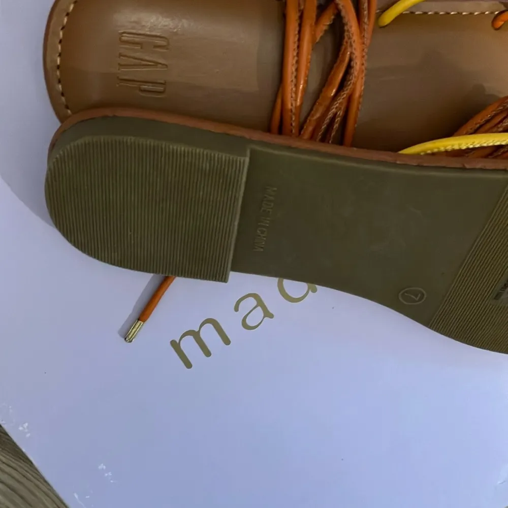 Colorful strappy ankle wrap Sandals - Image 5