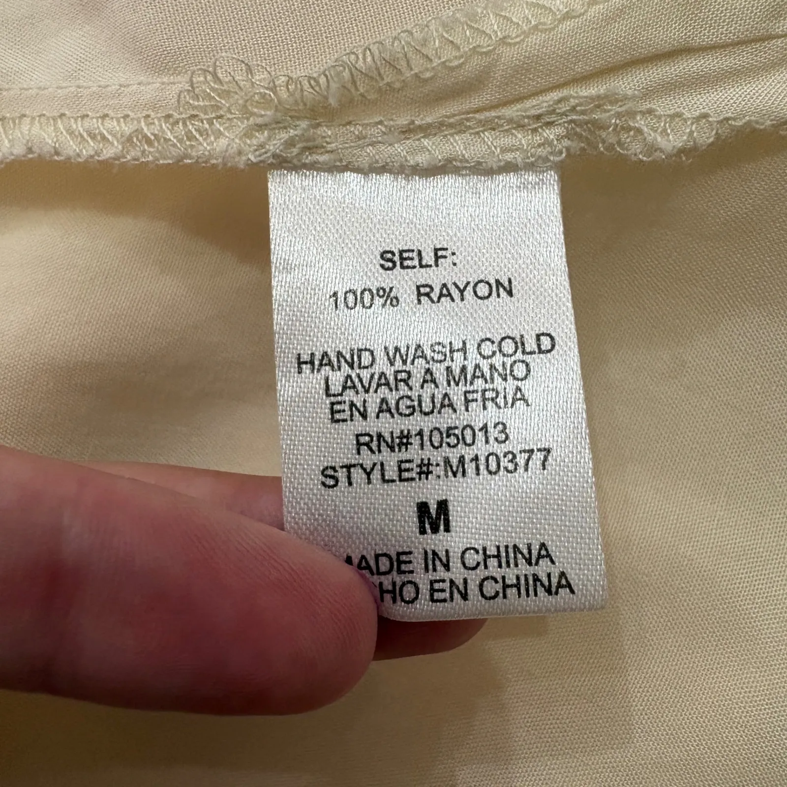 Andree by Unit Floral Embroidered Peasant Blouse Ivory Colorful Boho Size Medium - Image 4