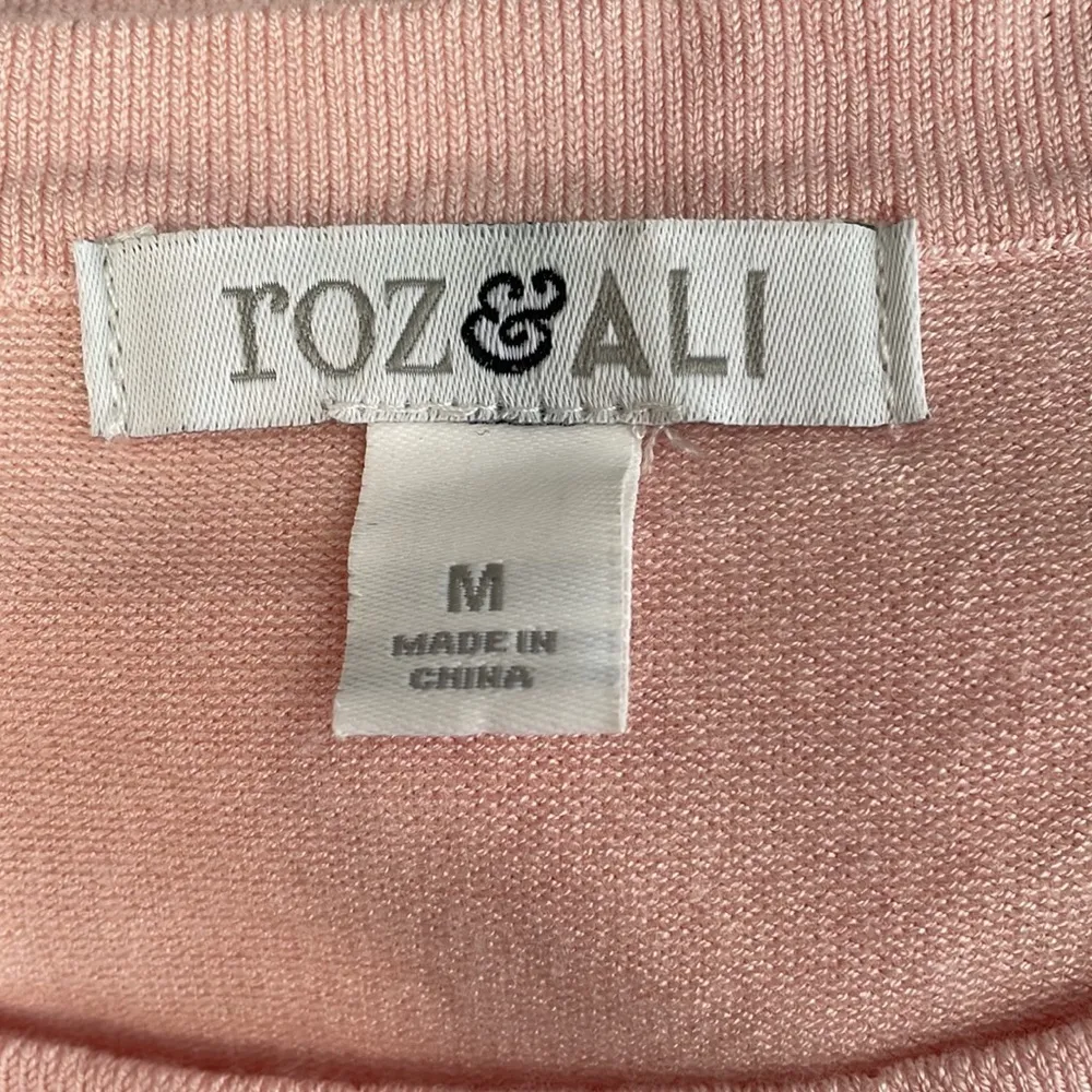Roz & Ali Pink Sweater Tank Top - Image 4