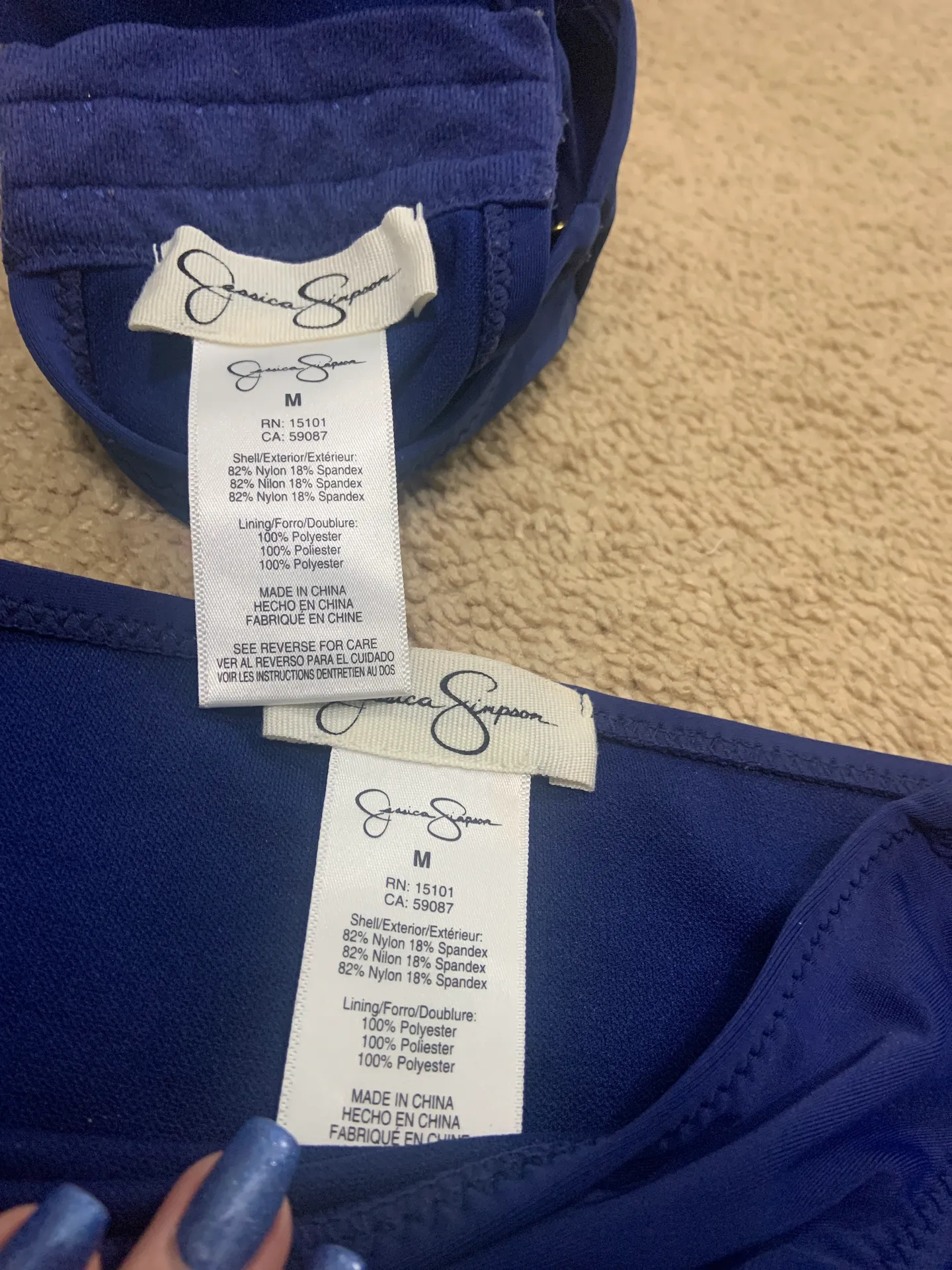 Size Medium Navy Bikini  - Image 4