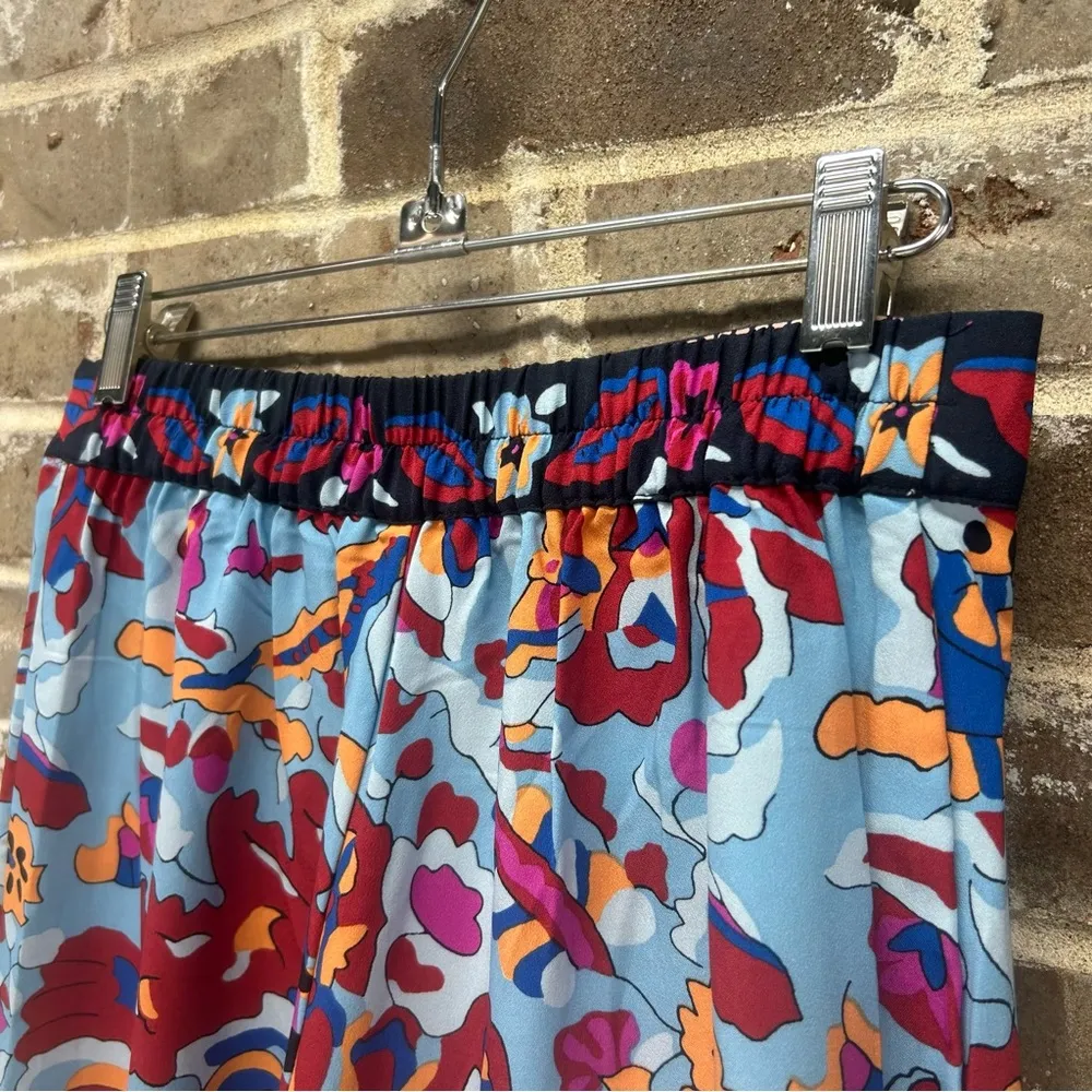 Cupcakes and Cashmere Floral Wide Leg Pants Pull On Elastic Waist Size XS NWT - Image 3