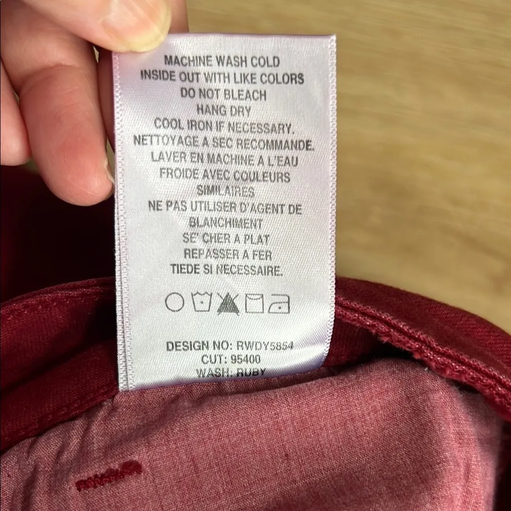 Joe's Jeans Skinny Visionaire Merlot Midrise Stretch Denim Women US W31 - Image 4