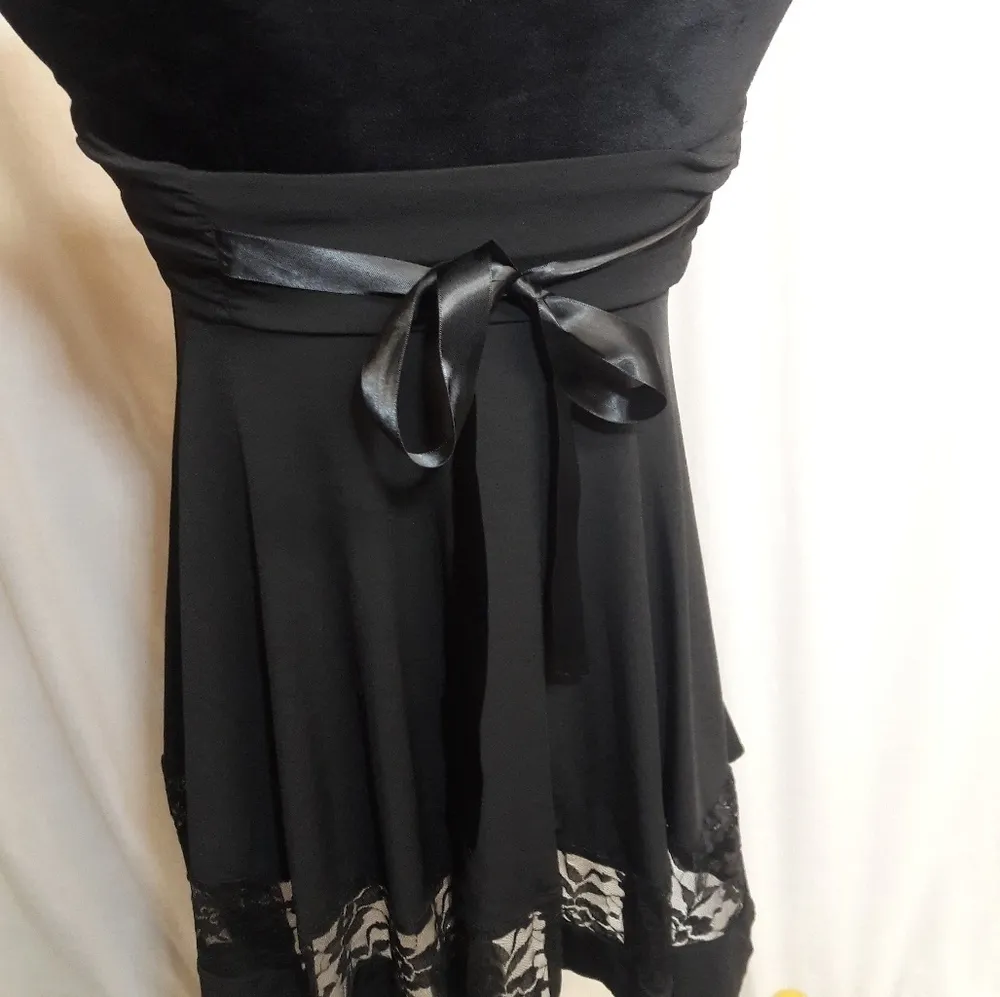 Joe B Black Lace Strapless Dress LBD Medium - Image 3