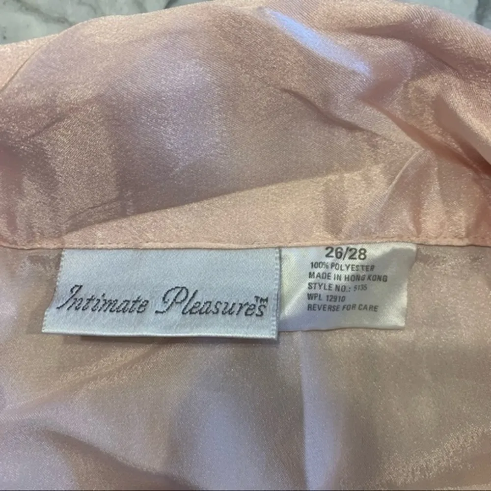 Intimate Pleasures Button Up Nightgown Pink Size L - Image 10