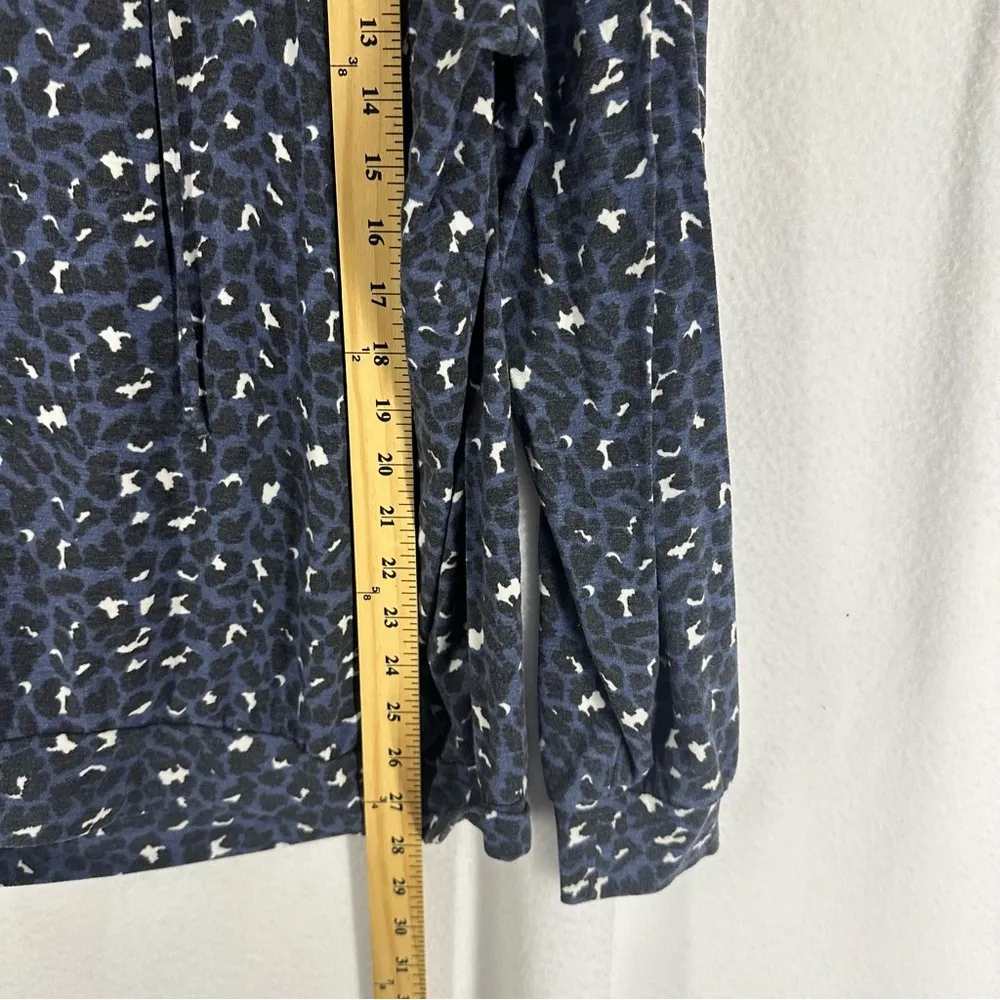 BP Cheetah Print Pullover Hoodie Womens Small Blue - Image 5