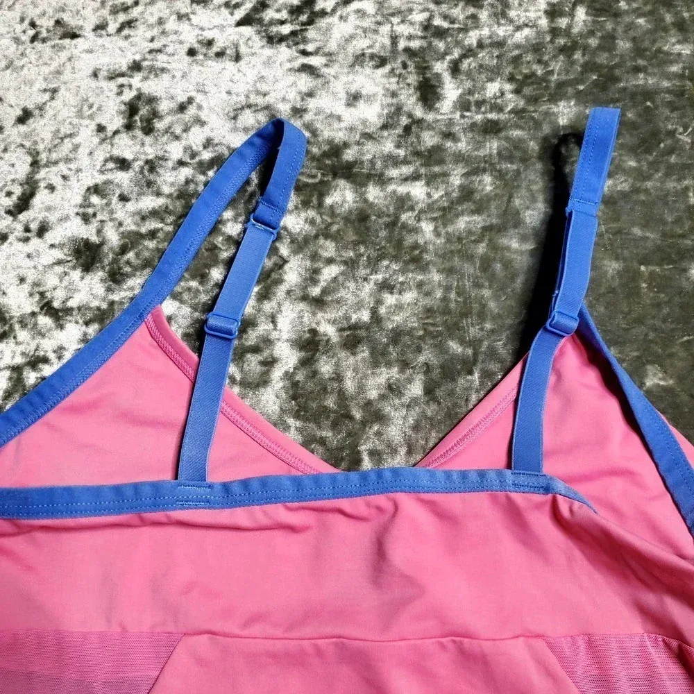 Colsie Pink Mesh Bodysuit Size M - Image 6