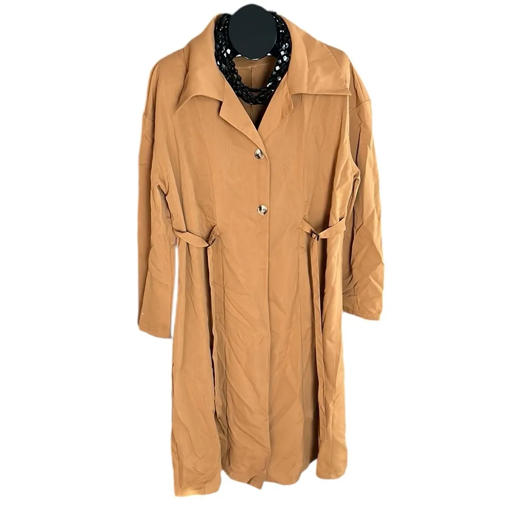 SHEIN Curve Trench Coat - Image 3