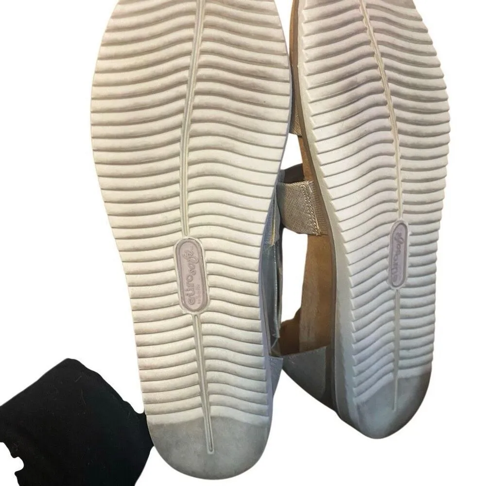 EuroSoft Sofft size 11 M sandals zipper back gray - Image 2
