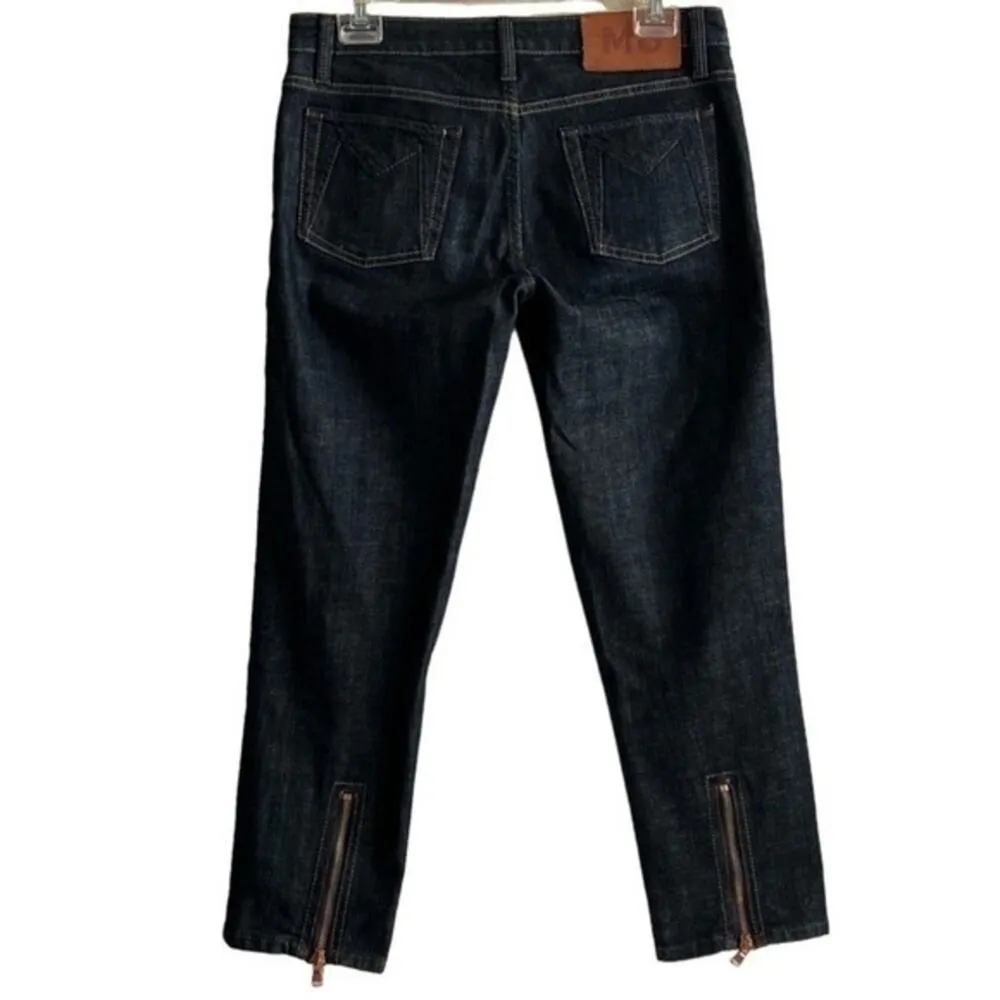 Marc by Marc Jacobs MARC JACOBS Blue Low-Rise Stretch Cropped Skinny Leg Jeans, M/W28 - Image 3