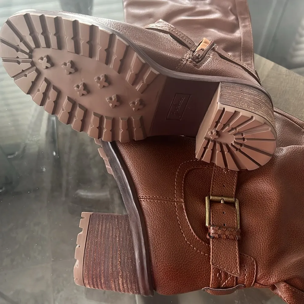 Georgia Knee-High Riding Boots in Cognac Size 7, NEW Retail $189 SOLD OUT - Image 9