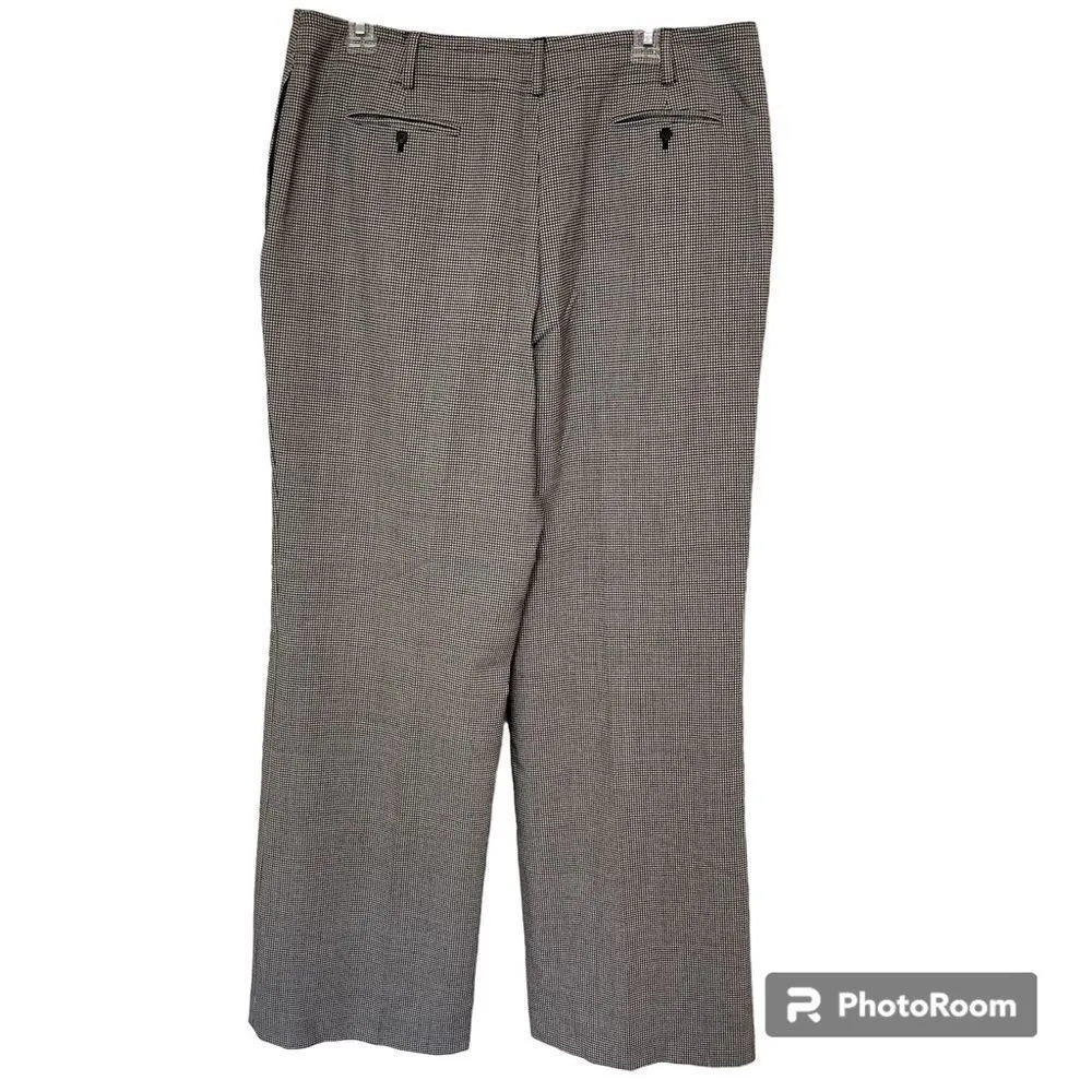 JONES NY Wide‎ Leg Black & White Checkered Dress Pant, Size 12 - Image 7