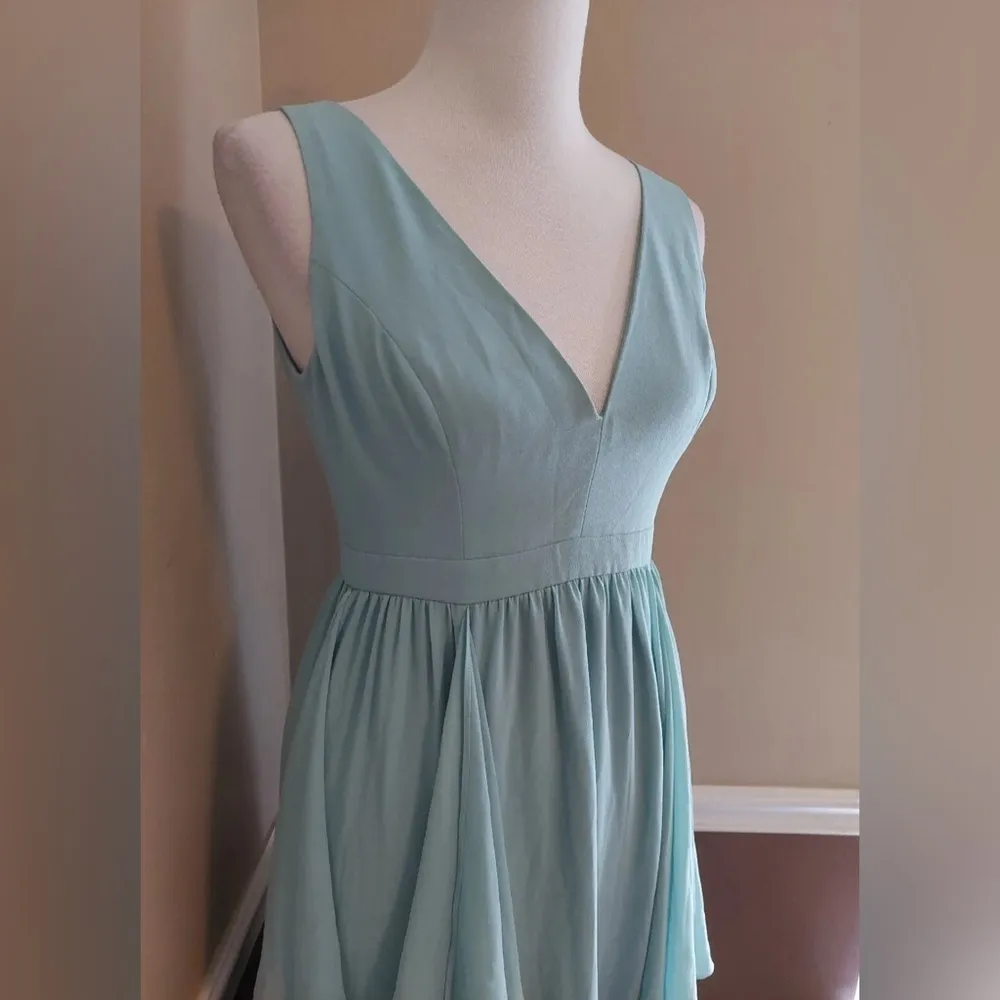 Ripple Mint Green Seafoam Ruffle Skirt V - Image 4