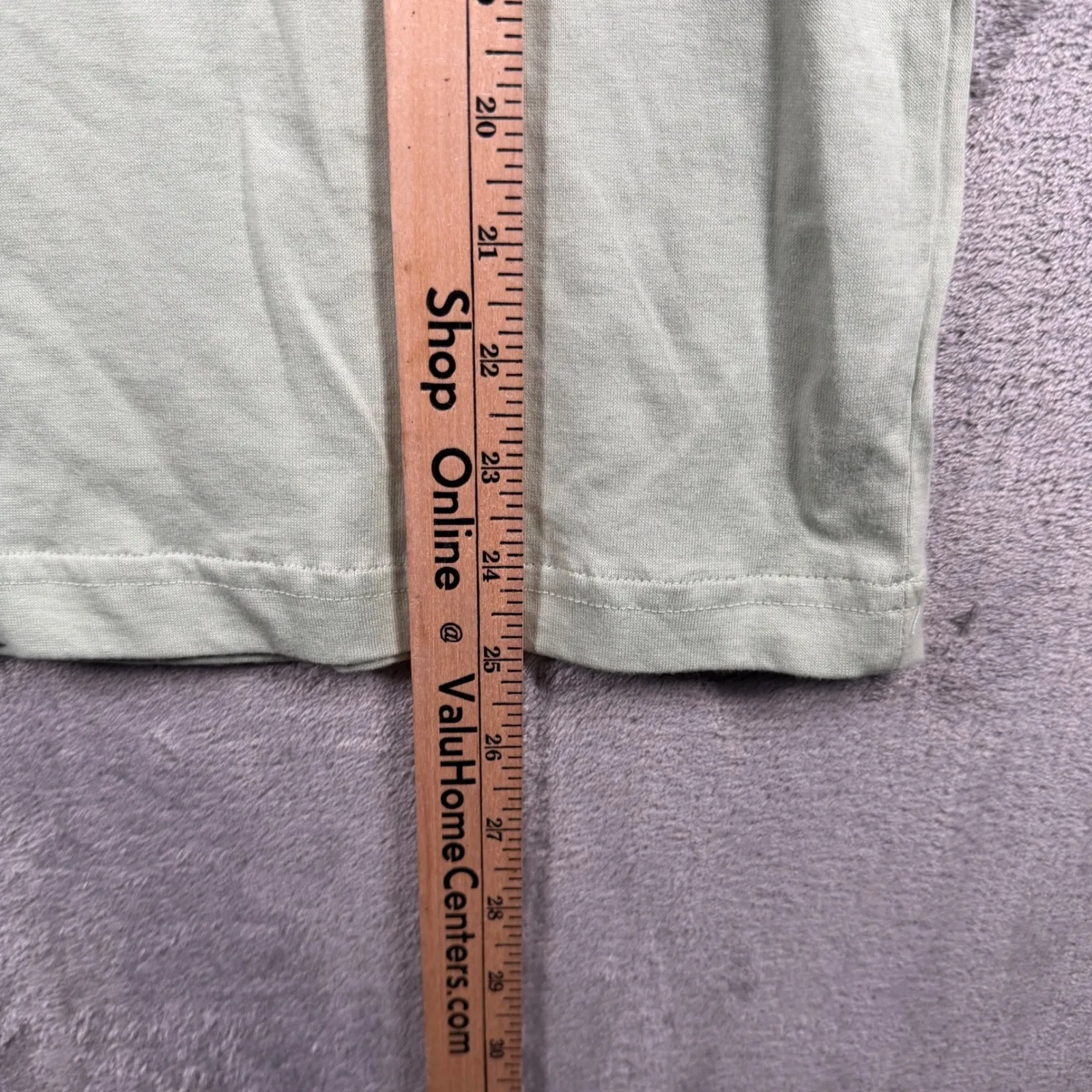 Capacity Knits Tee Sage Green Seaside Conversational Embroidered Large 90s Boho - Image 8